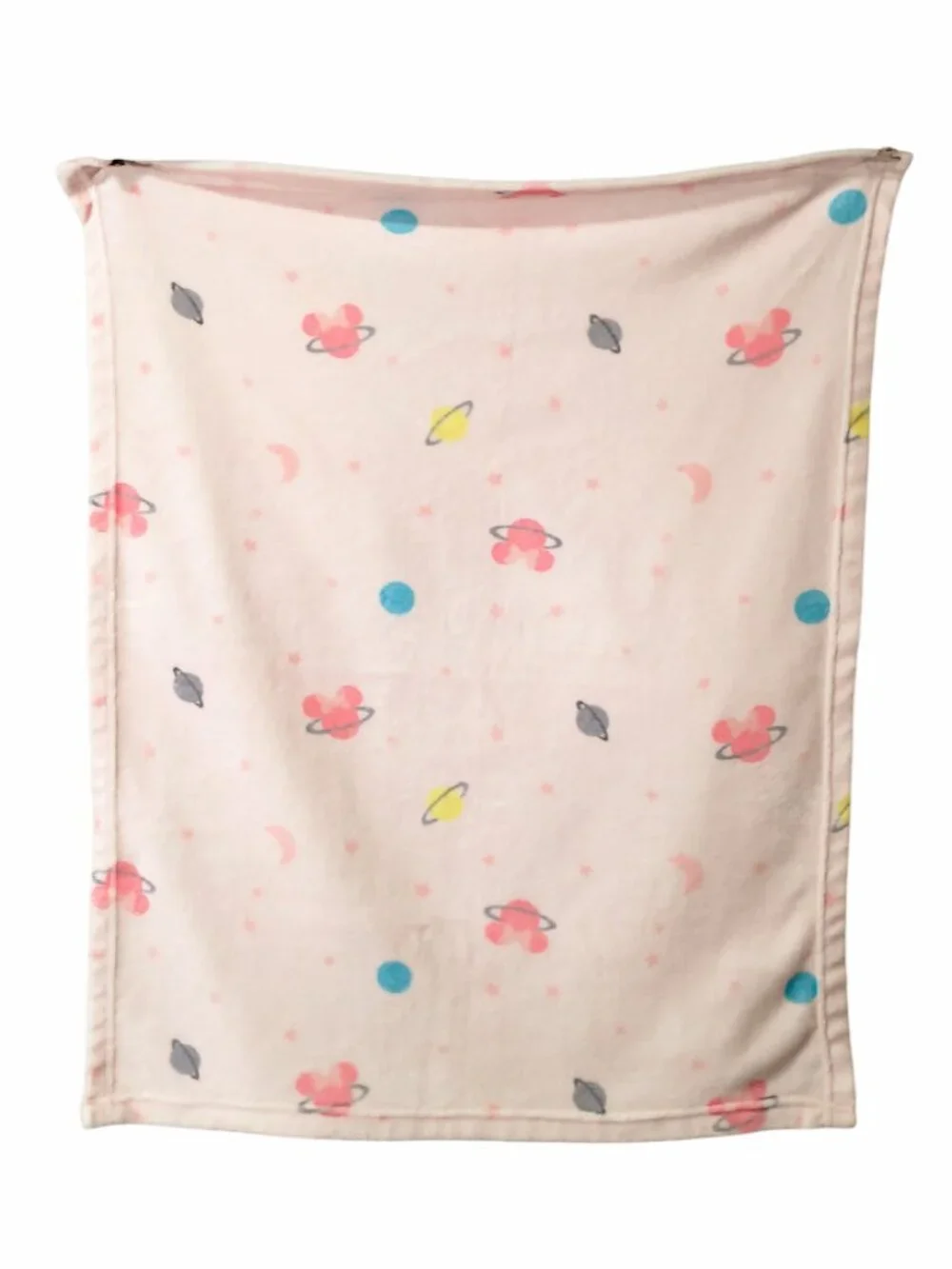 Disney Baby Providencia Minnie Mouse Planet Moon Space Pink Blanket 29